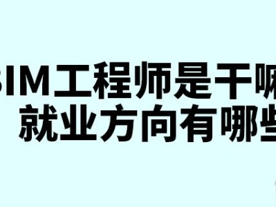 bim分专业吗?,bim工程师是否有分专业