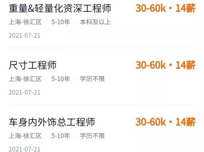 电动车设计招聘信息,电动车结构设计工程师招聘