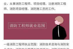消防工程师执业范围有哪些消防工程师执业范围