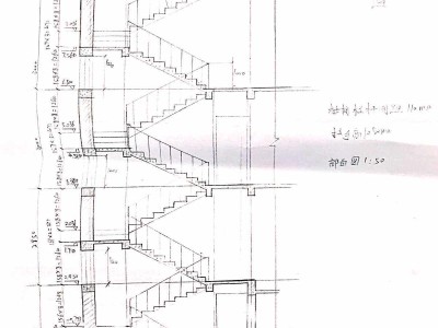 楼梯剖面图,楼梯剖面图的剖切符号标注在楼梯的