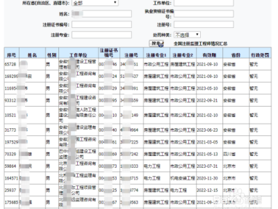 监理工程师查询全国注册监理工程师查询