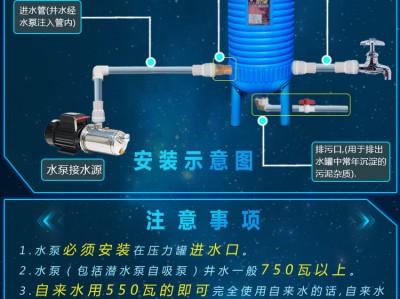 家用无塔供水压力罐如何调压,家用无塔供水