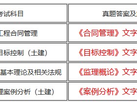 全国注册监理工程师历年考试真题,注册监理工程师历年真题下载