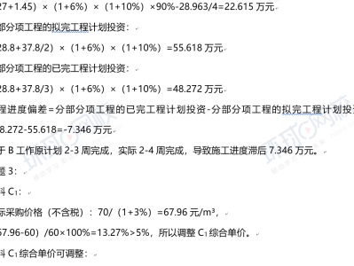 造价工程师案例总分是多少,造价工程师合同案例分析