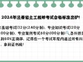 注册岩土工程师专业考试及格线注册岩土工程师考试科目分值