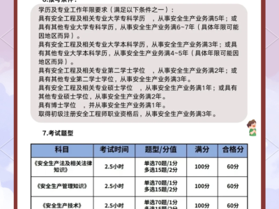 安全工程师报考时间及考试内容安全工程师报考指南