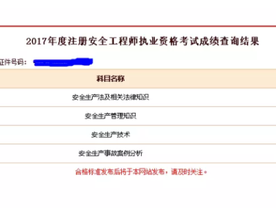 安徽监理工程师成绩查询时间安徽监理工程师成绩查询时间表