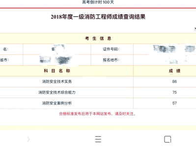 消防工程师成绩公布时间消防工程师成绩公布时间表