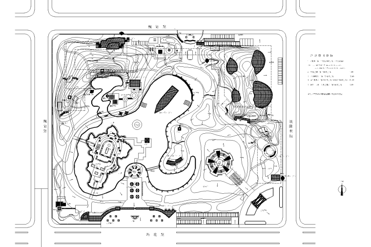 园林景观cad平面布局图,园林景观cad  第1张