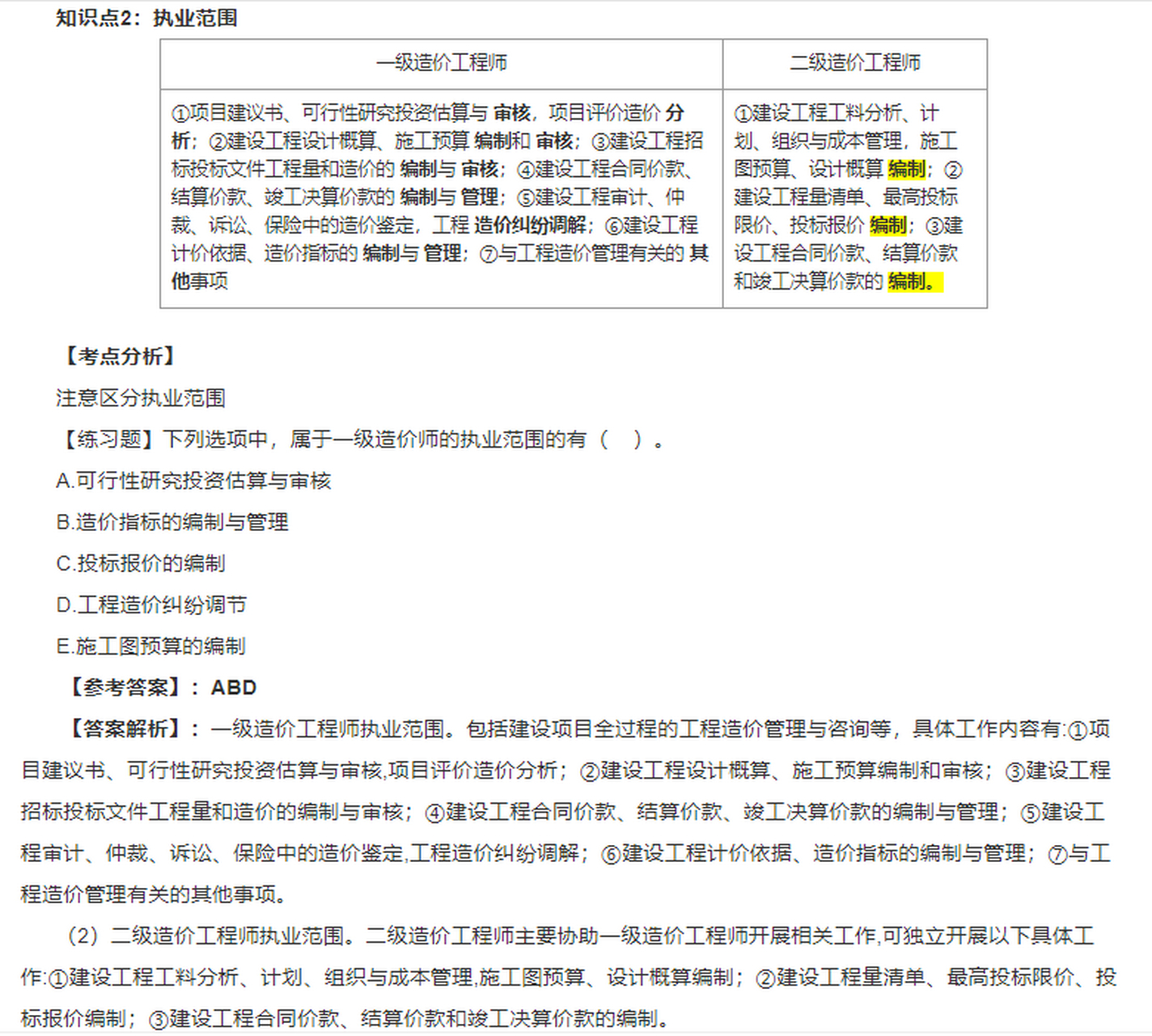 造价工程师考试难度怎么样,造价工程师考试知识点  第1张