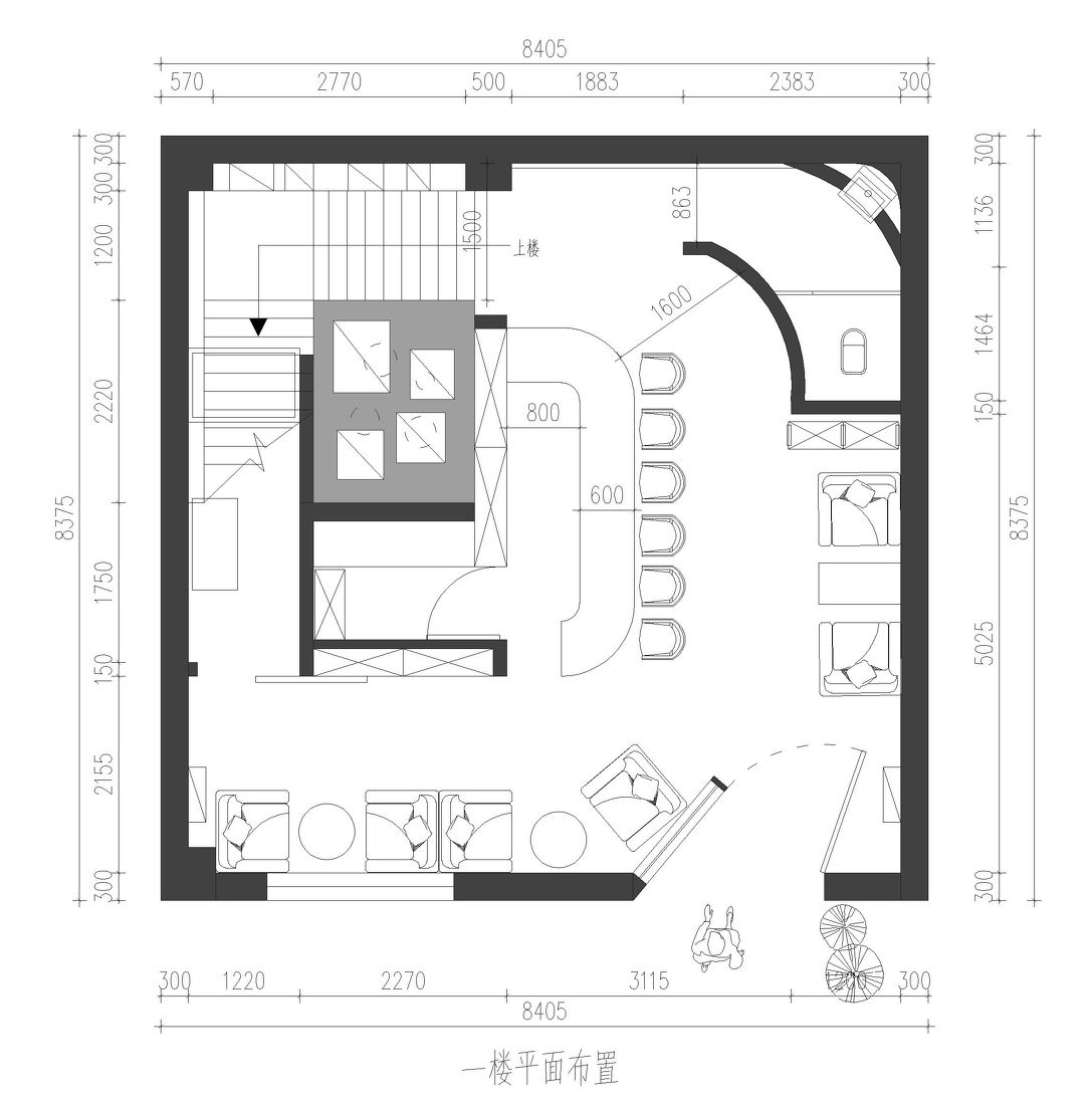 咖啡厅平面图咖啡厅平面图区域划分  第1张